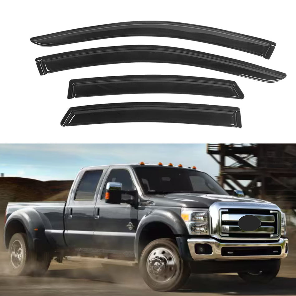 Pare-soleils pour Ford F-250 F-350 F-450 F-550 Super Duty SuperCrew 1999-2016, 4 pièces