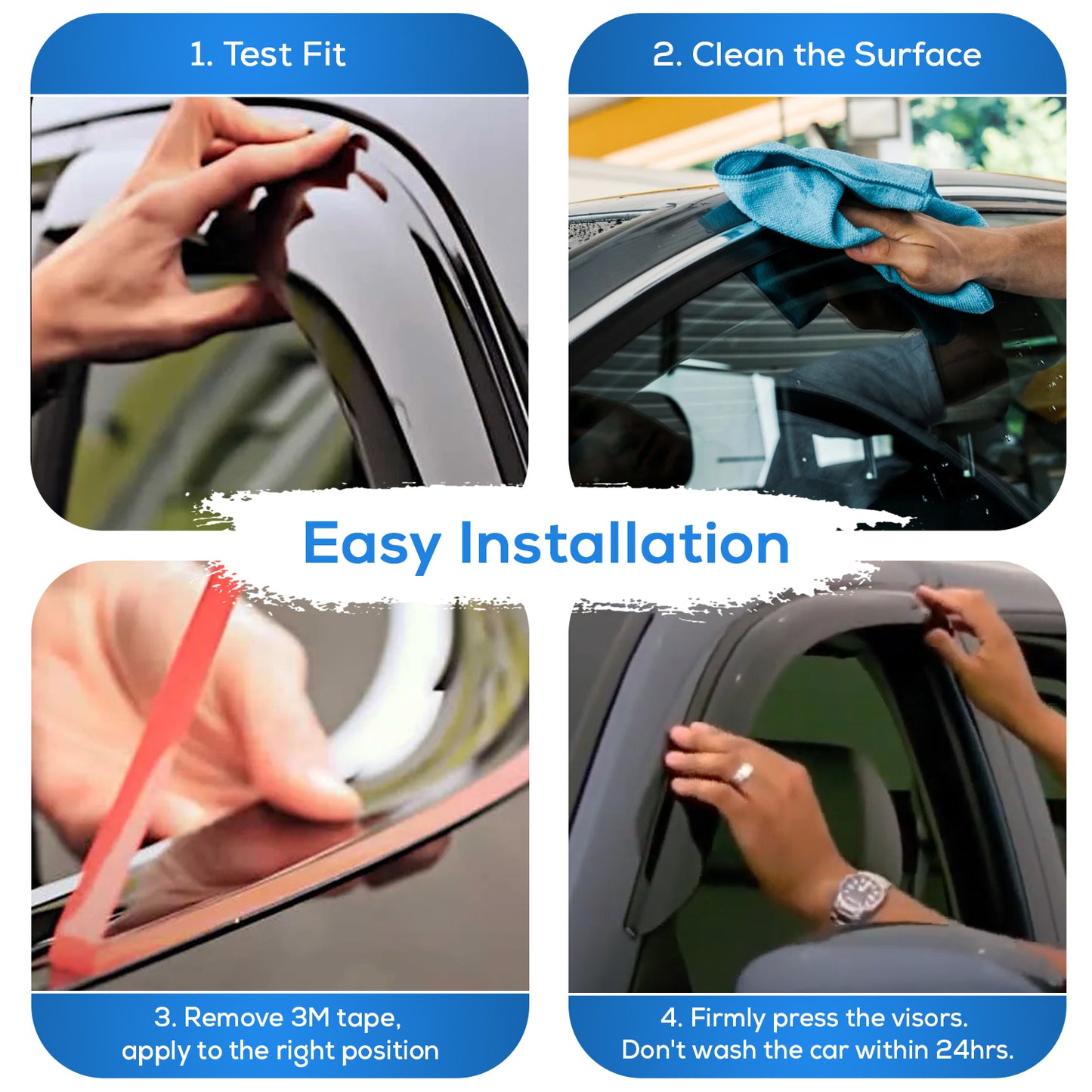 Pare-soleils pour Toyota Sienna 2011-2020, 4 pièces