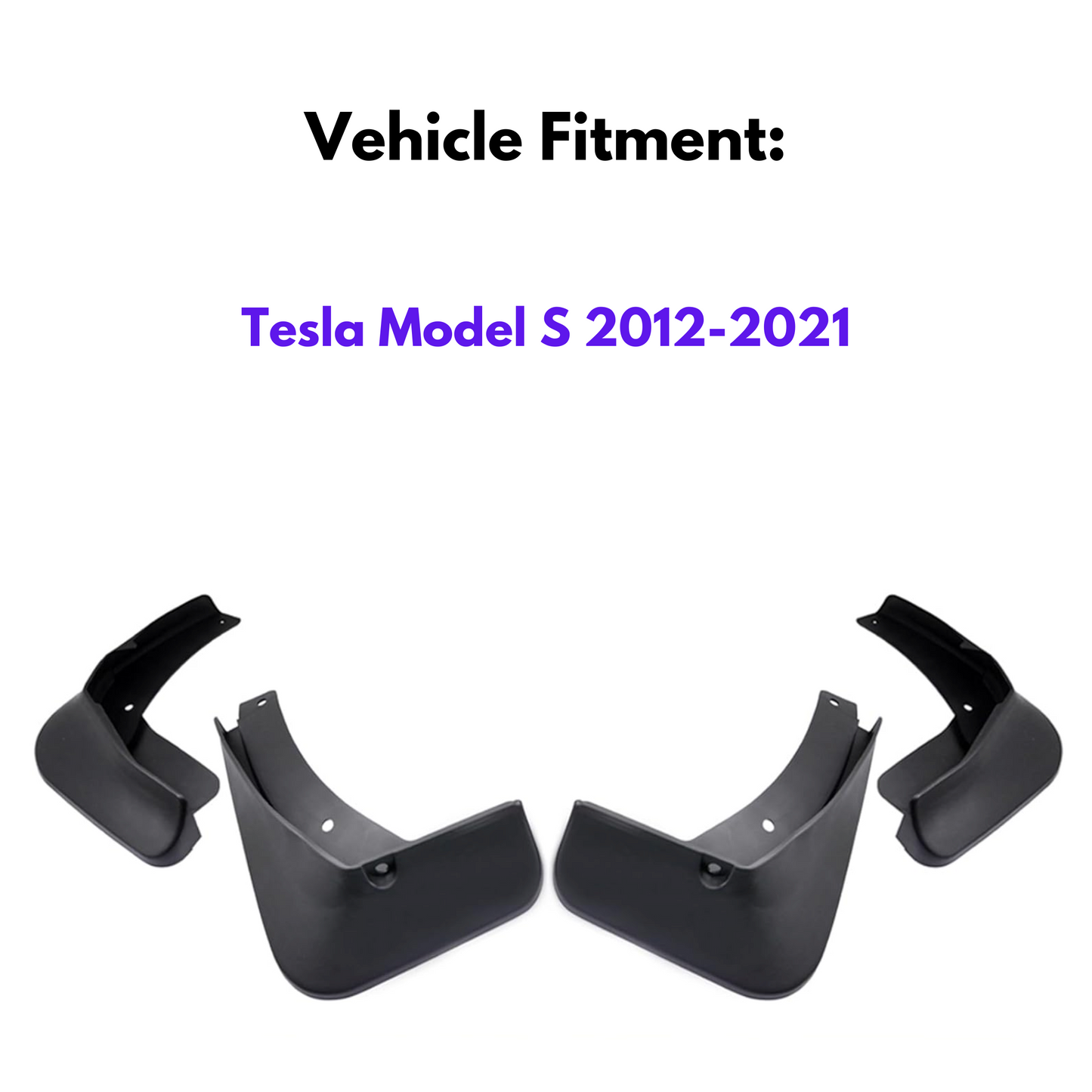 Mud Flap for Tesla Model S 2012-2021, 4-Piece