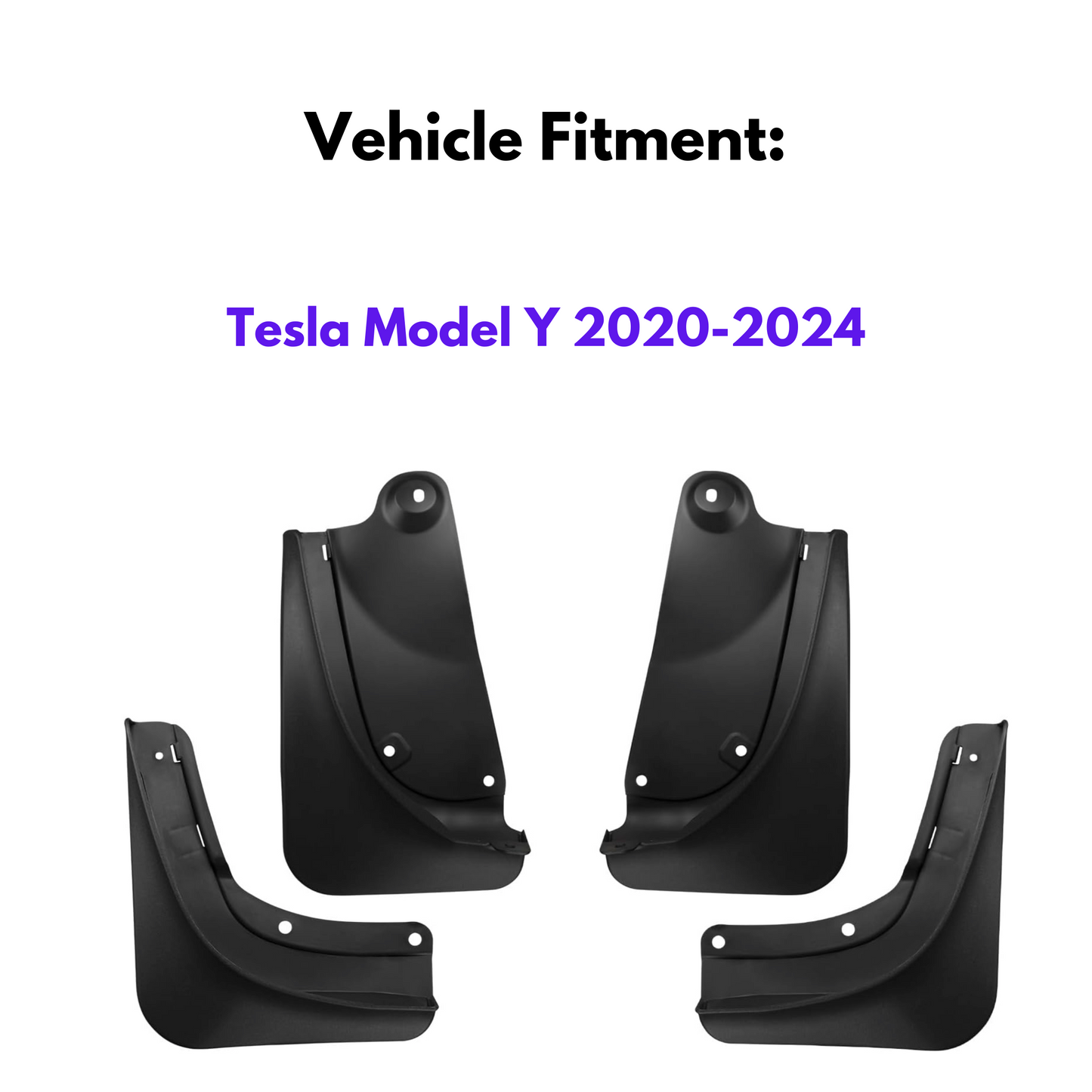Garde-boue pour Tesla Model Y 2020-2023, 4 pièces