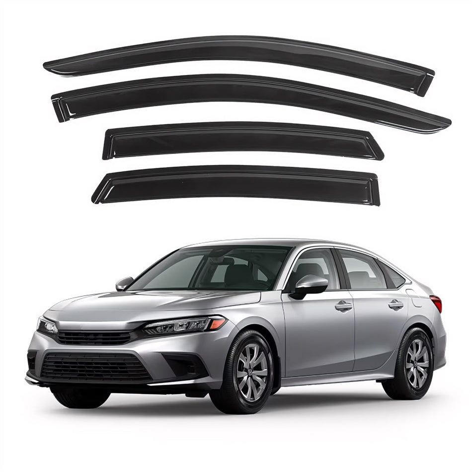 Pare-soleils pour Honda Civic Sedan 2022-2024, 4 pièces