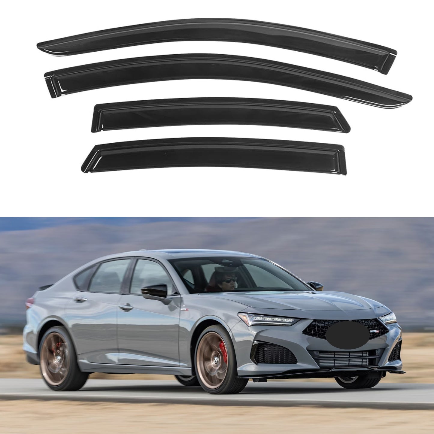 Pare-soleils pour Acura TLX 2021-2024, 4 pièces