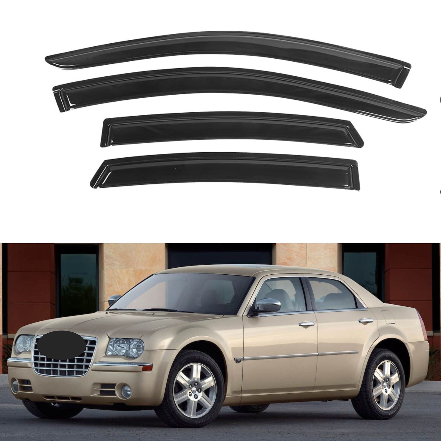 Pare-soleils pour Chrysler 300 2005-2010 et Dodge Magnum 2005-2008, 4 pièces