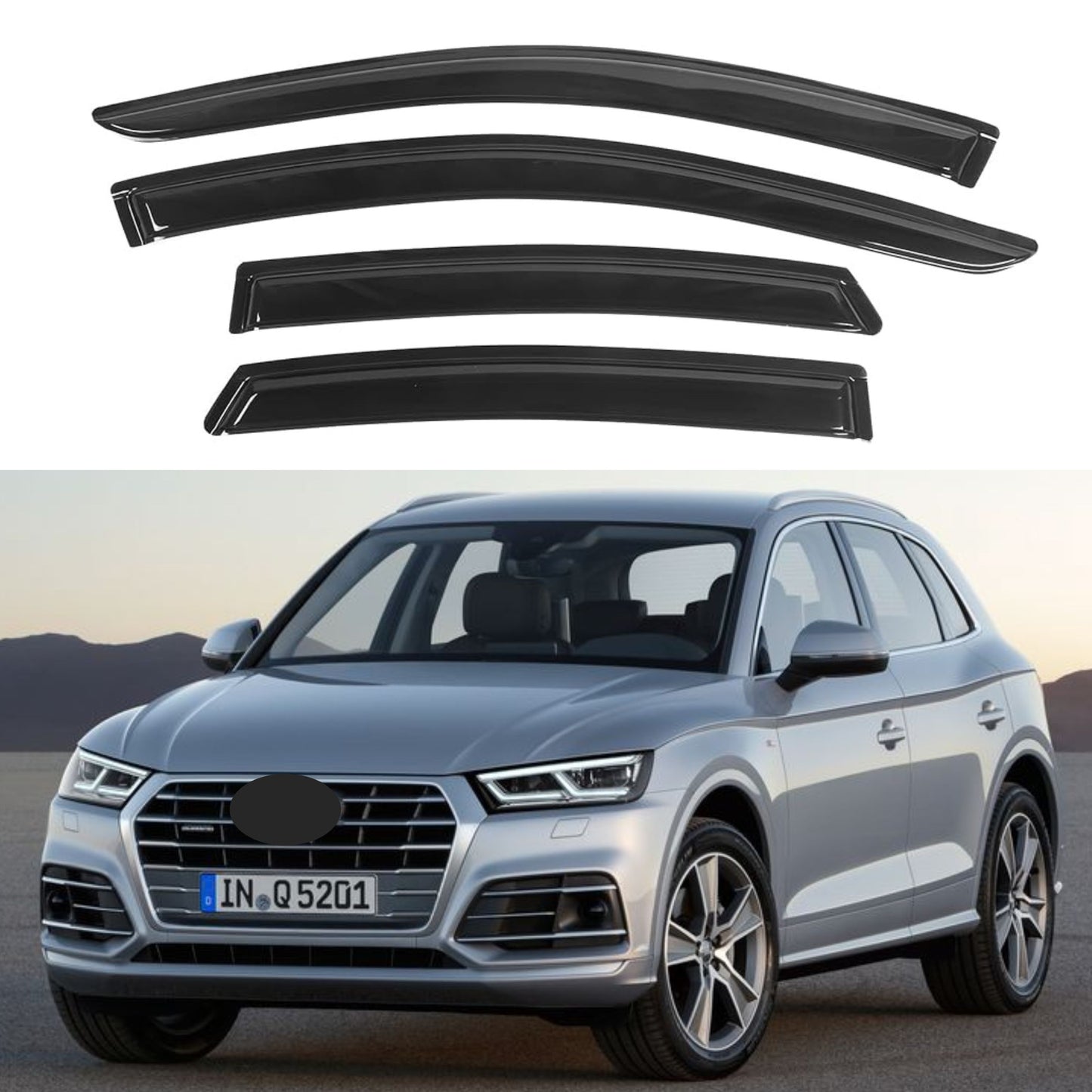 Pare-soleils pour Audi Q5 2009-2017, 4 pièces