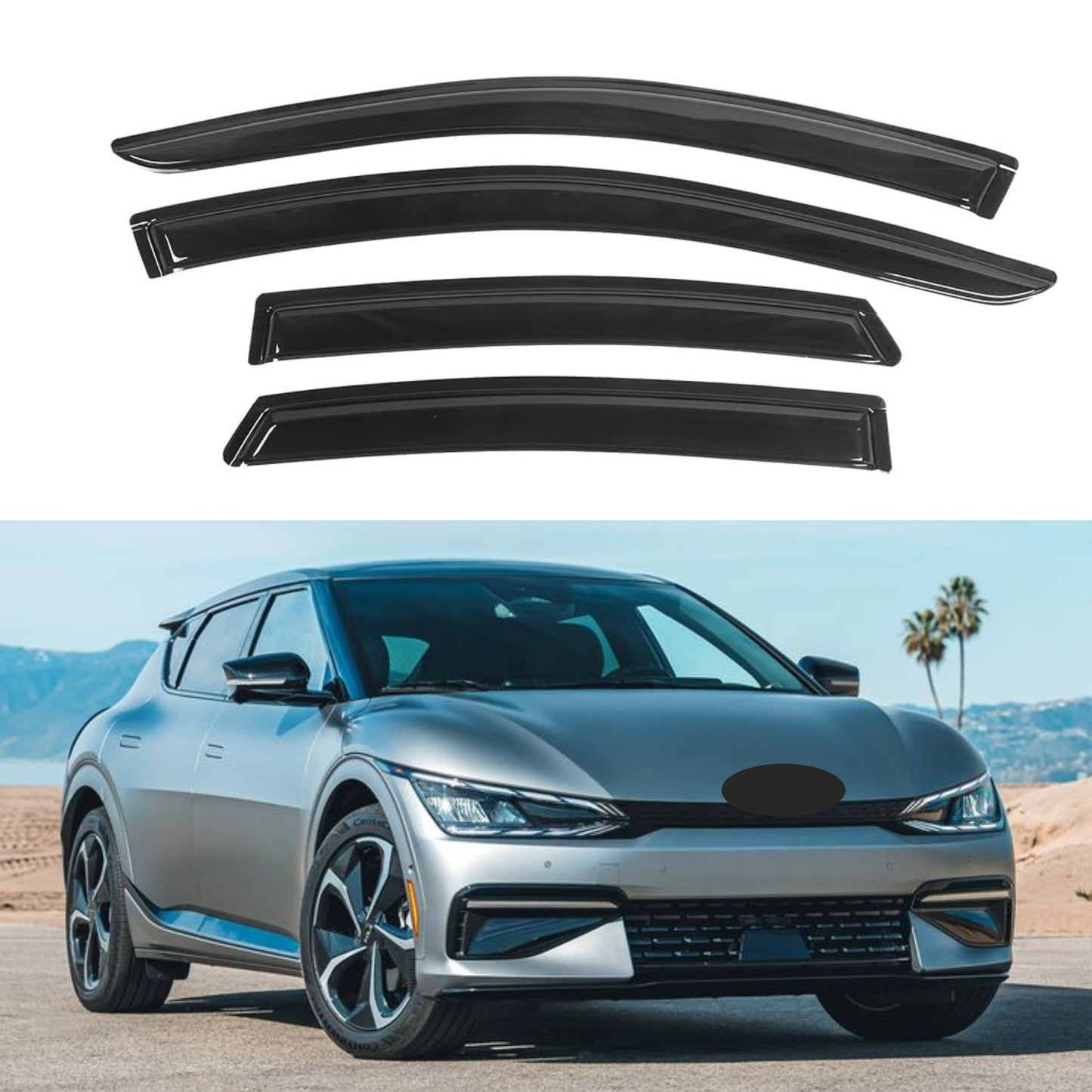 Pare-soleils pour Kia EV6 2022-2024, 4 pièces