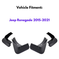 Garde-boue pour Jeep Renegade 2015-2021, 4 pièces
