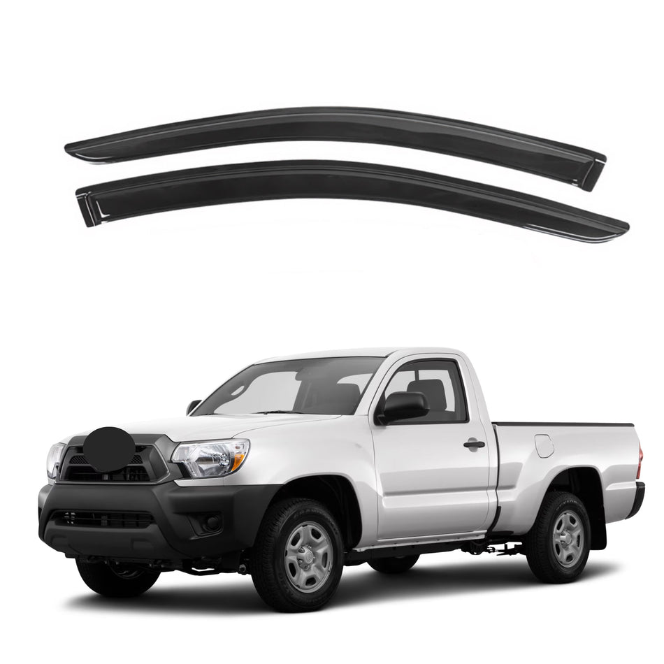 Window Visors for Toyota Tacoma Regular Cab 2005-2015, 2-Piece