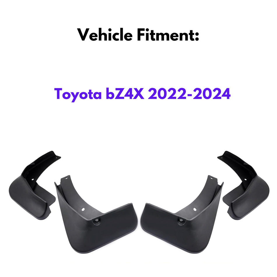 Bavette garde-boue pour Toyota bZ4X 2022-2024, 4 pièces