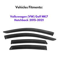 Pare-soleils pour Volkswagen (VW) Golf MK7 Hatchback 2015-2021, 4 pièces