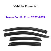 Window Visors for Toyota Corolla Cross 2022-2024, 4-Piece