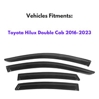 Pare-soleils pour Toyota Hilux Double Cab 2016-2023, 4 pièces