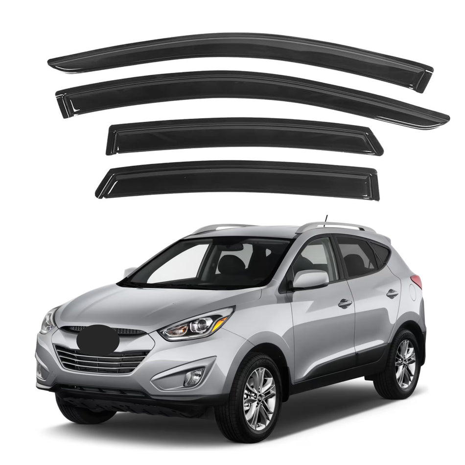 Window Visors for Hyundai Tucson 2010-2015, 4-Piece