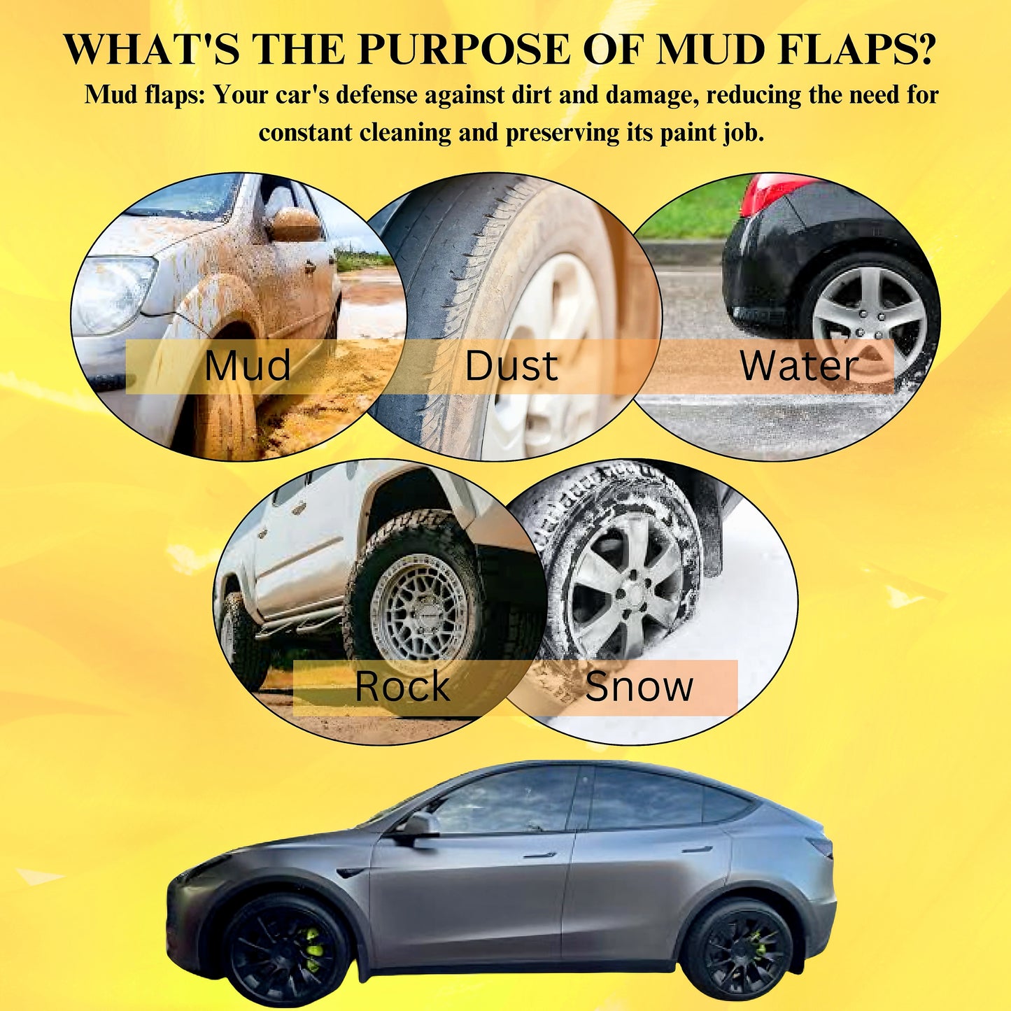 Mud Flap for Kia Sportage 2023-2024, 4-Piece
