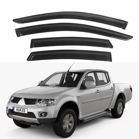 Pare-soleils pour Mitsubishi L200 Double Cab 2007-2014 et Mitsubishi Triton Double Cab 2007-2014, 4 pièces