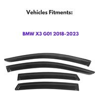 Pare-soleils pour BMW X3 G01 2018-2023, 4 pièces