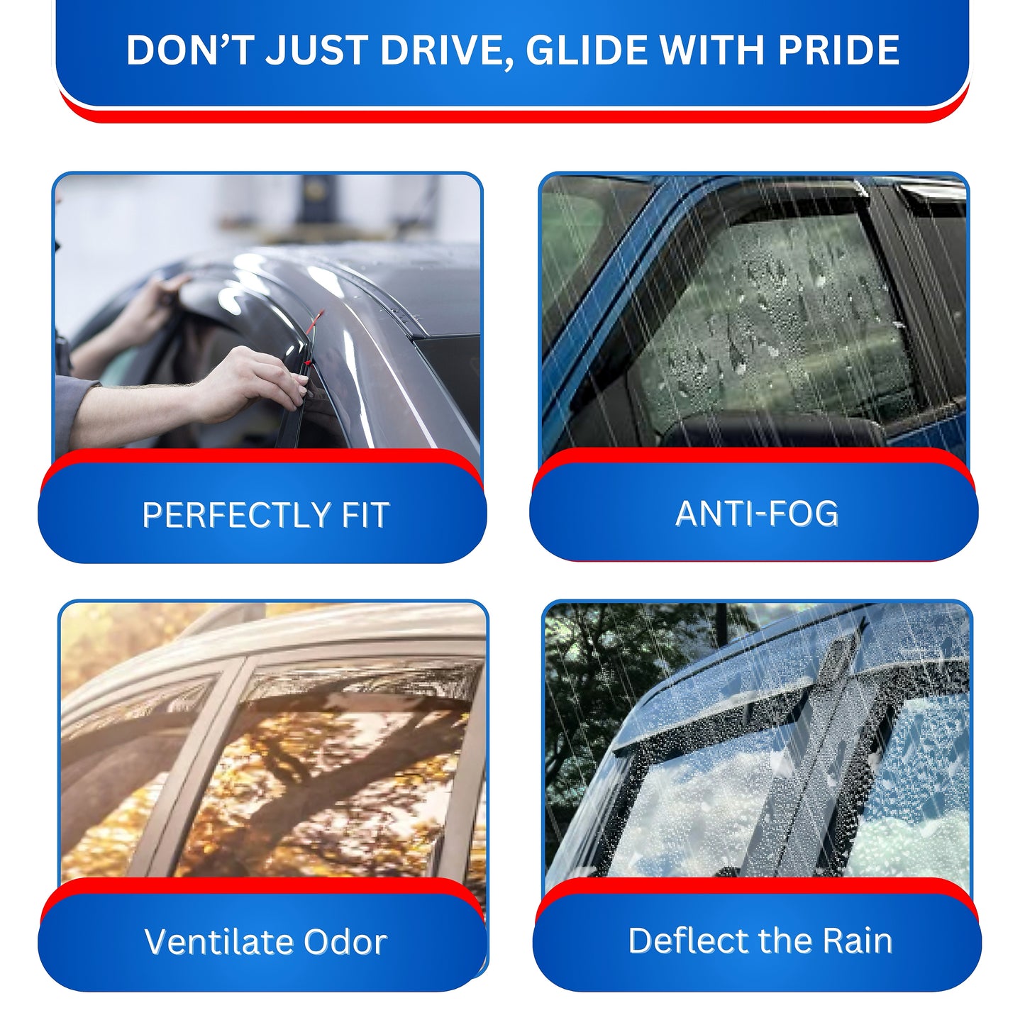 Pare-soleils pour Ford Explorer 2011-2019, 4 pièces