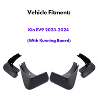 Mud Flap for Kia EV9 2023-2024 (With Running Board), 4-Piece