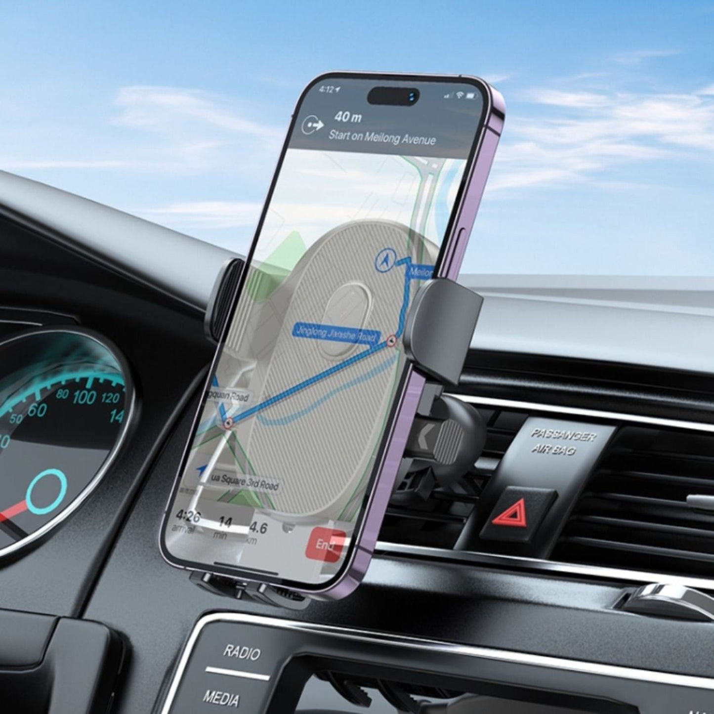 Support de pare-brise de voiture à 360° 