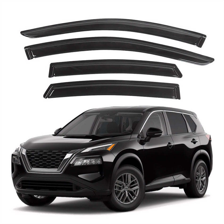 Window Visors for Nissan Rogue 2021-2024, 4-Piece