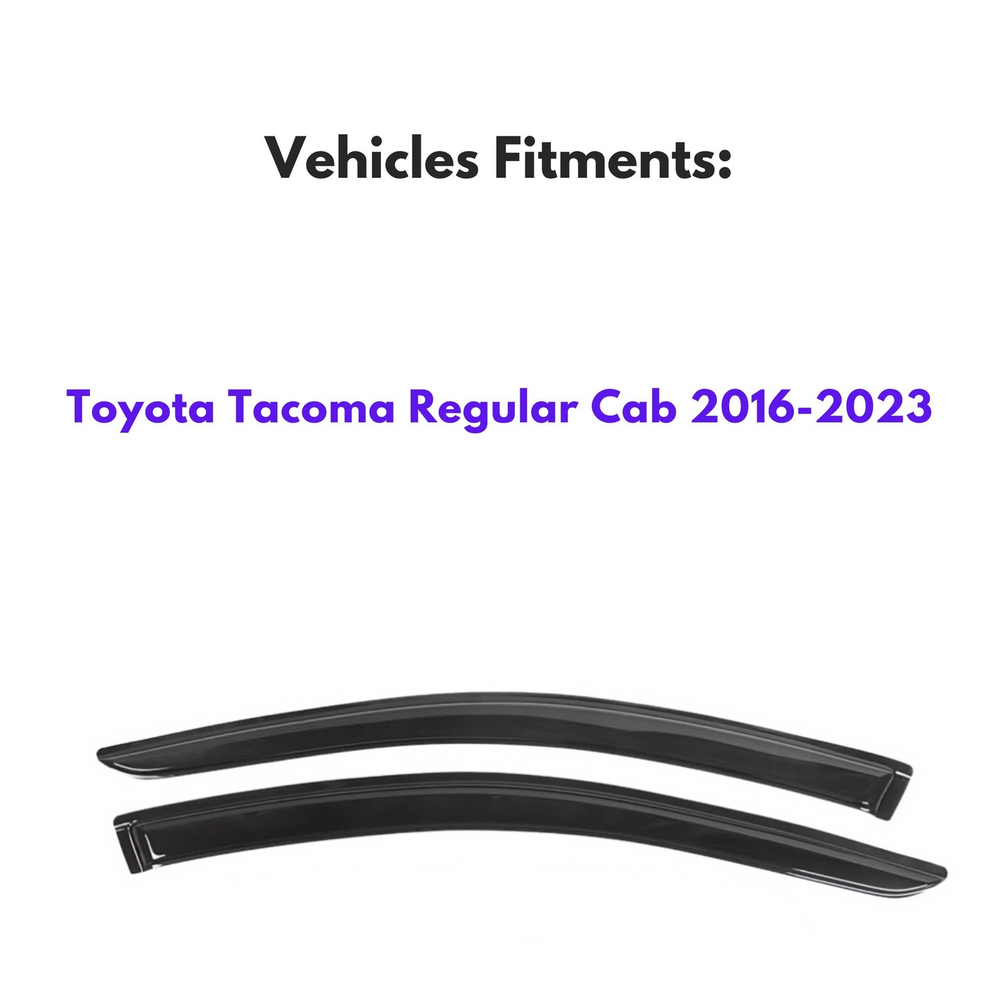 Pare-soleils pour Toyota Tacoma Regular Cab 2016-2023, 2 pièces