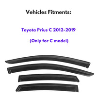 Pare-soleils pour Toyota Prius C 2012-2019, 4 pièces
