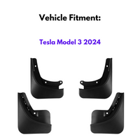 Garde-boue pour Tesla Model 3 2024, 4 pièces