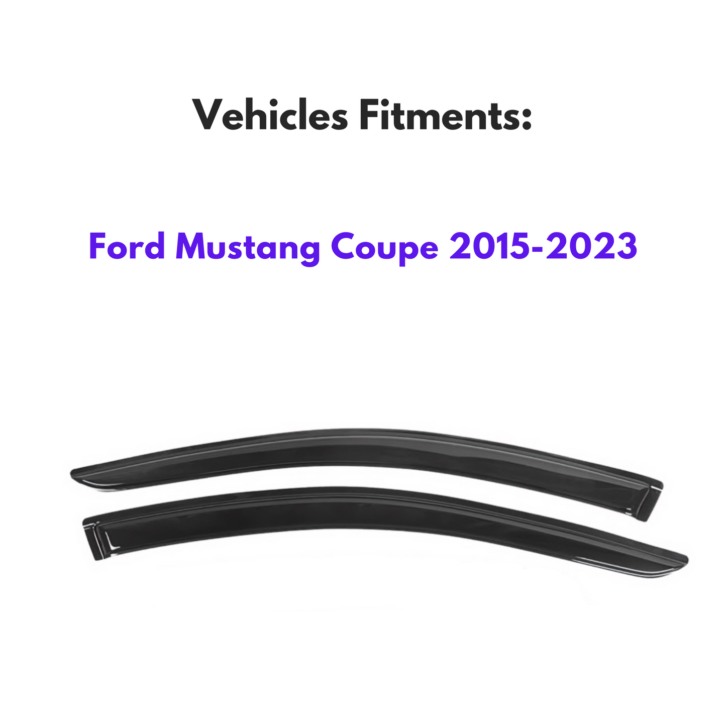 Pare-soleils pour Ford Mustang Coupé 2015-2023, 2 pièces
