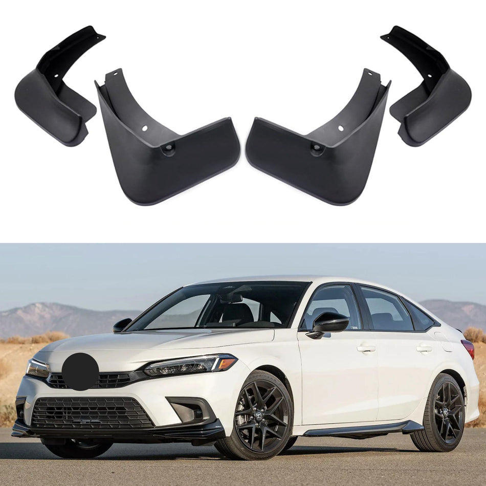 Garde-boue pour Honda Civic Sedan 2022-2024 (berline uniquement), 4 pièces