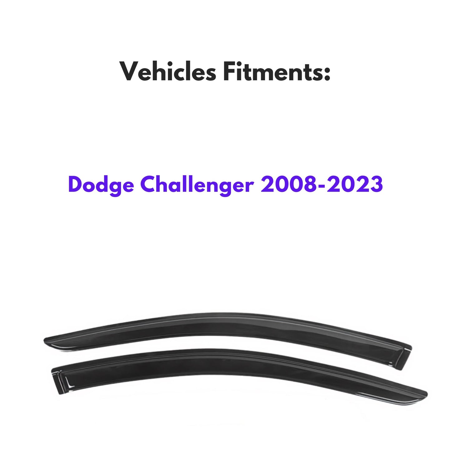 Pare-soleils pour Dodge Challenger 2008-2023, 2 pièces