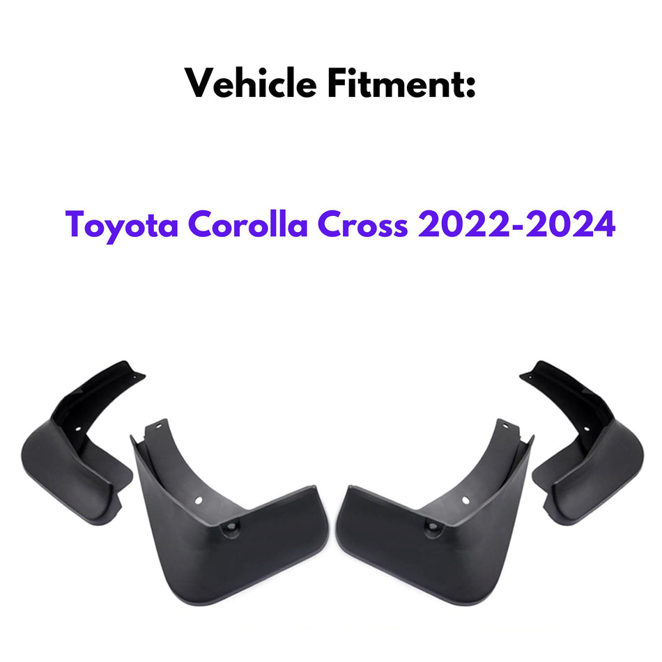 Garde-boue pour Toyota Corolla Cross 2022-2024, 4 pièces