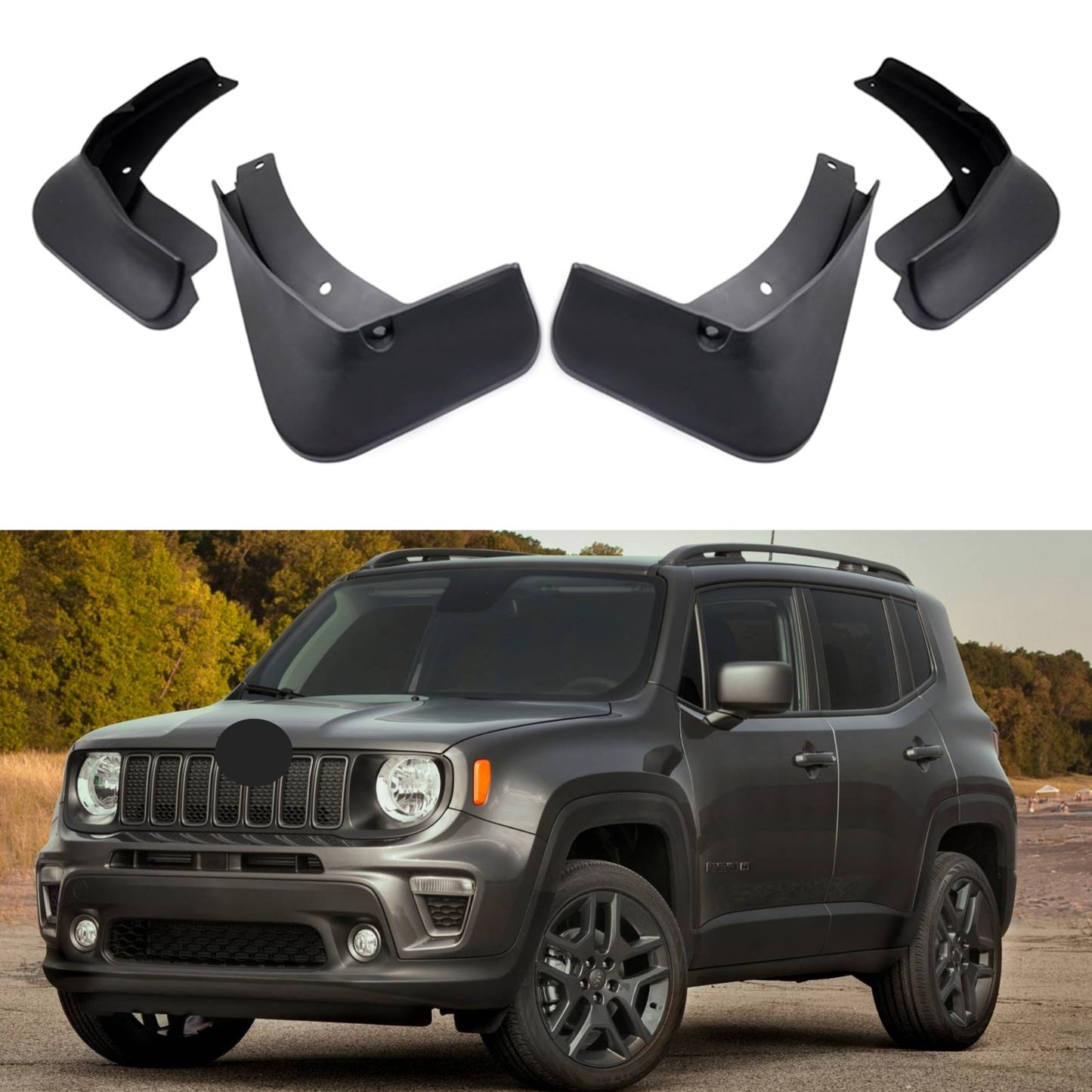 Garde-boue pour Jeep Renegade 2015-2021, 4 pièces