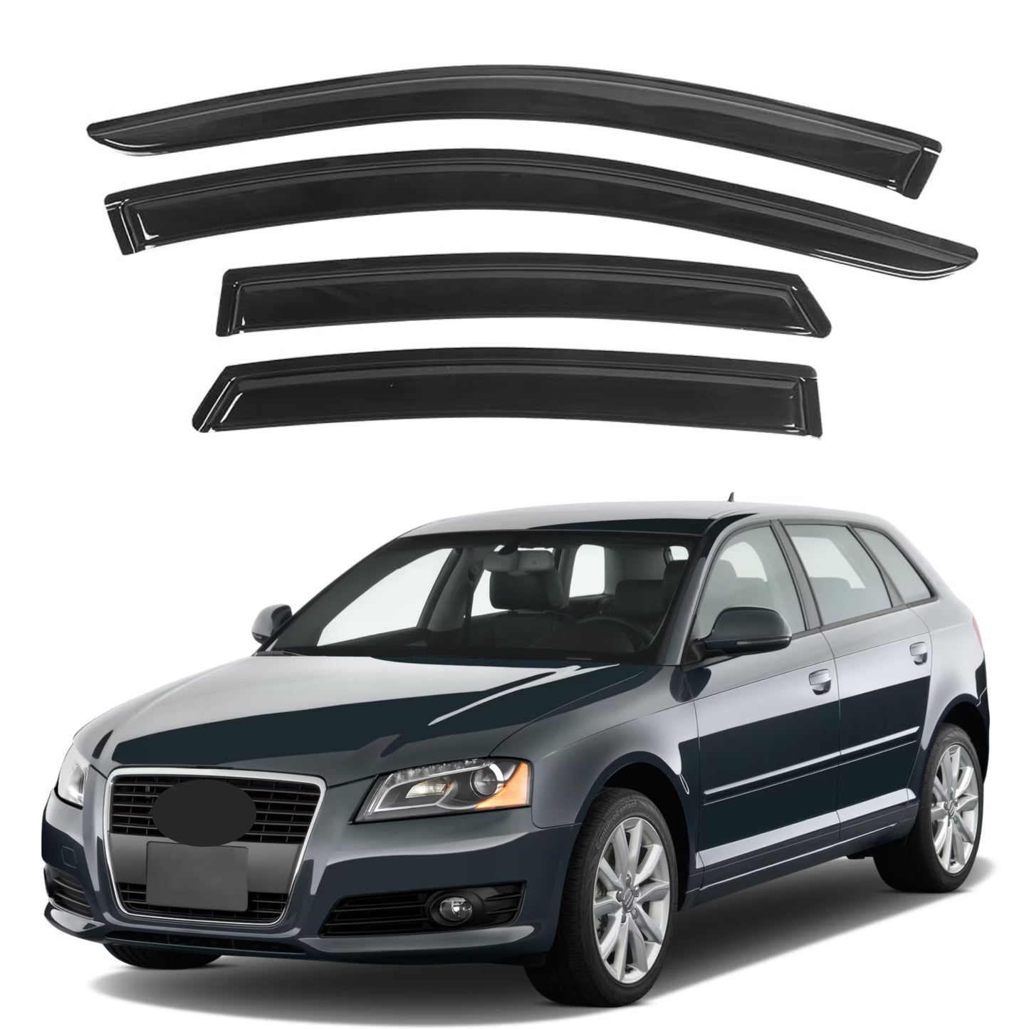 Pare-soleils pour Audi A3 Hatchback 2003-2013, 4 pièces