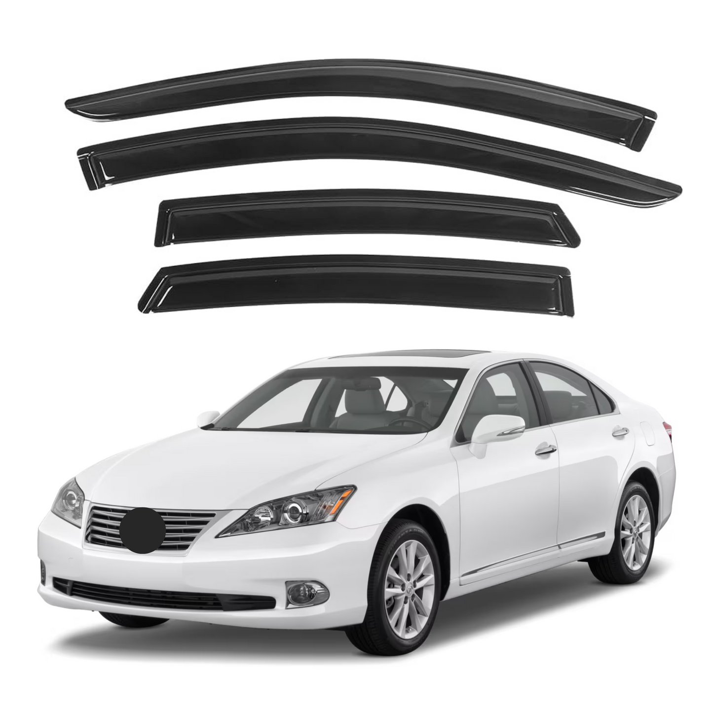 Pare-soleils pour Lexus ES Series 2007-2012, 4 pièces