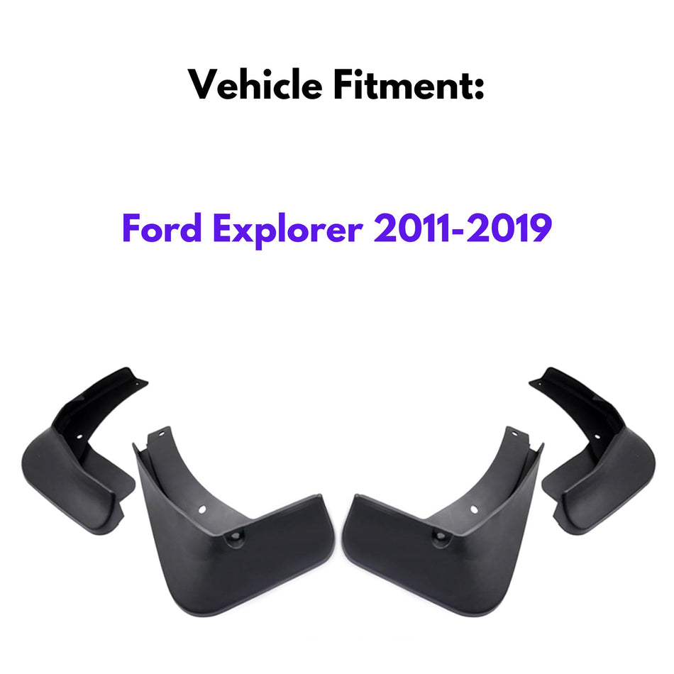 Mud Flap for Ford Explorer 2011-2019, 4-Piece