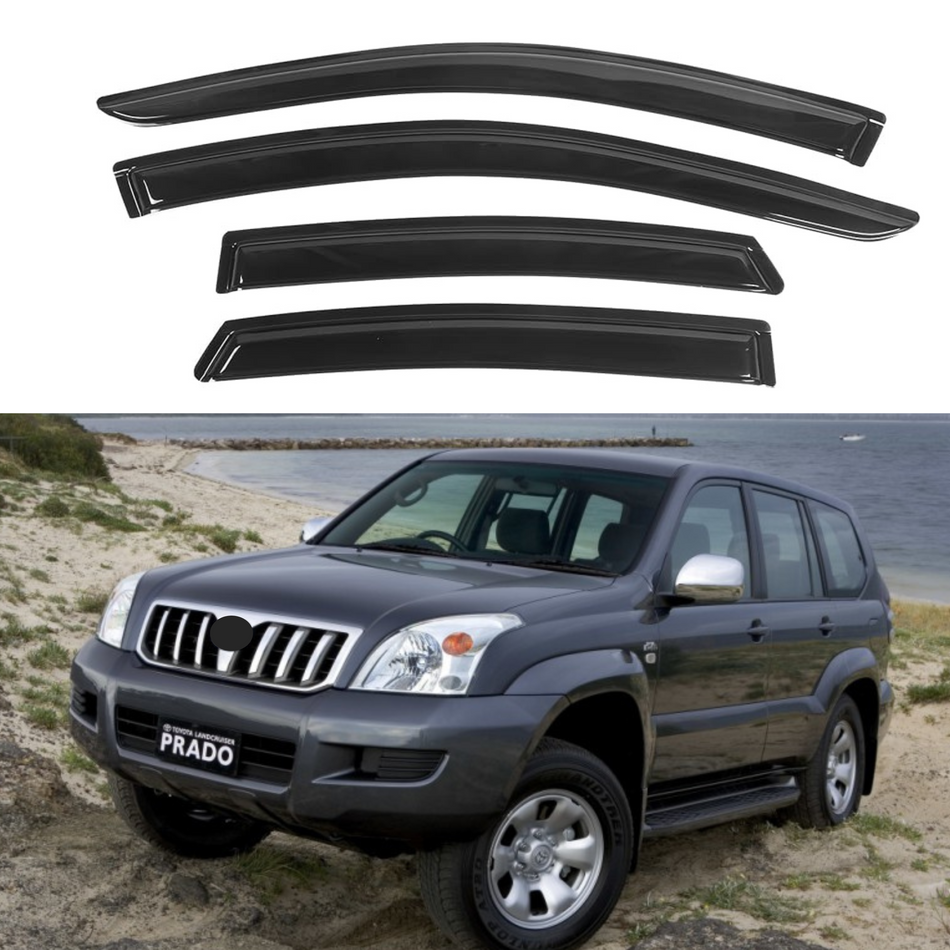Pare-soleils pour Toyota Land Cruiser Prado J120 2003-2009, 4 pièces