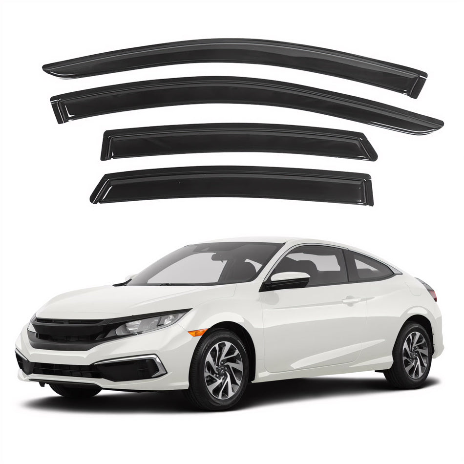 Pare-soleils pour Honda Civic Coupé 2016-2020, 4 pièces
