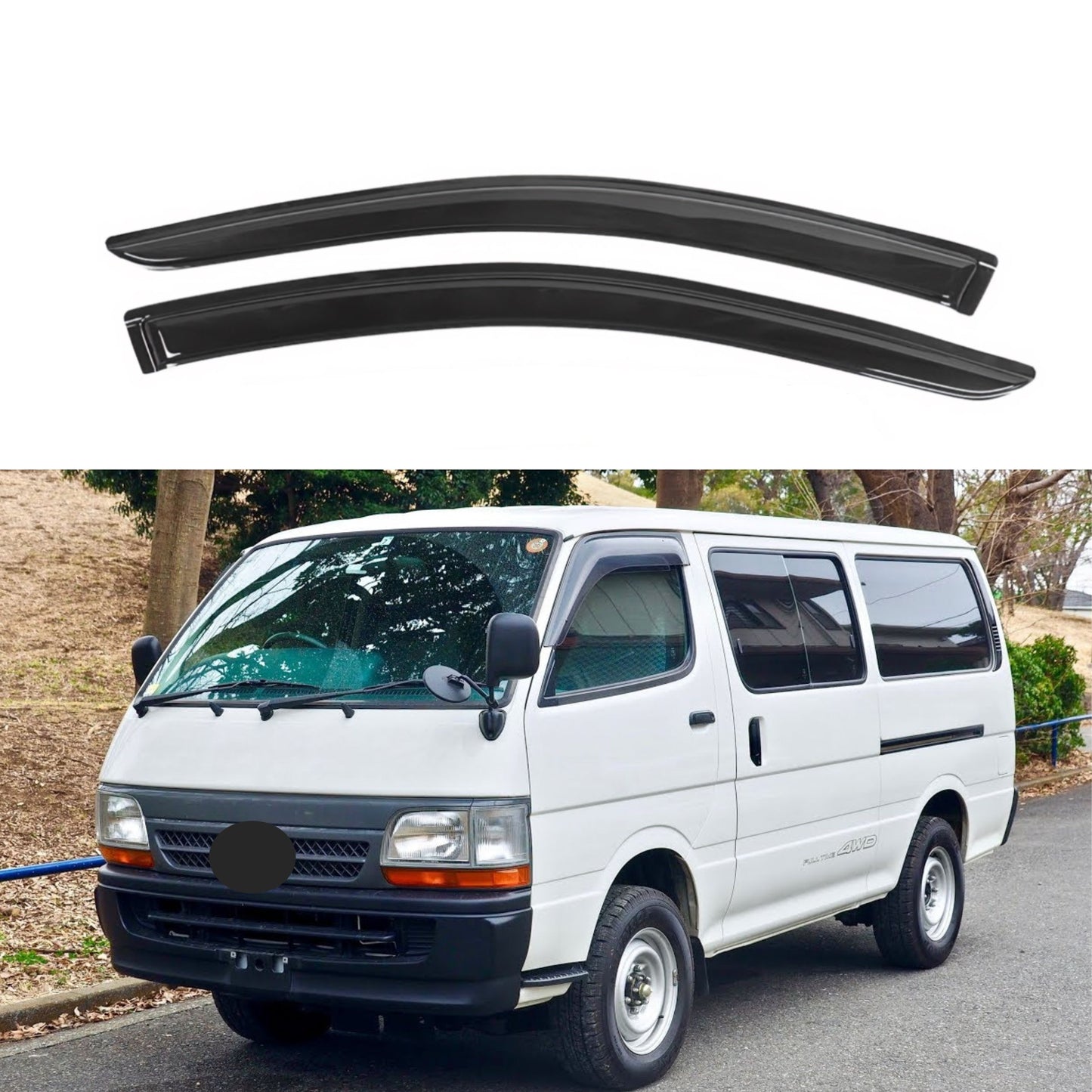 Pare-soleils pour Toyota Hiace 1989-2004, 2 pièces
