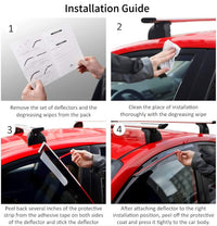 Window Visors for BMW X6 2008-2014, 4-Piece