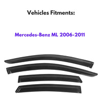 Pare-soleils pour Mercedes-Benz ML 2006-2011, 4 pièces