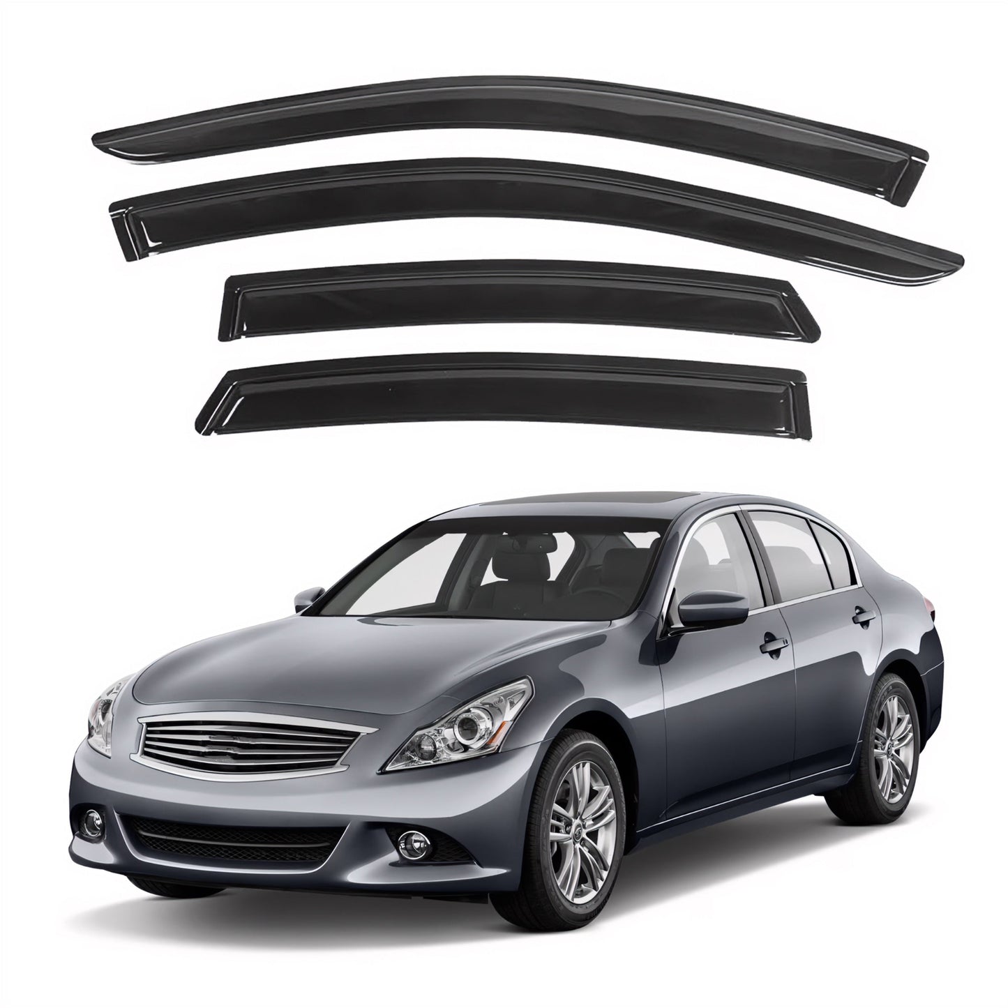 Pare-soleils pour Infiniti G35 G37 G25 Q40 2007-2015, 4 pièces