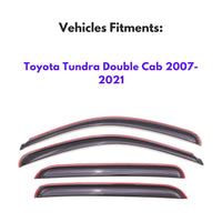 Pare-soleils pour Toyota Tundra Double Cab 2007-2021, 4 pièces