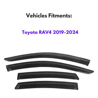 Window Visors for Toyota Rav4 2019-2024, 4-Piece