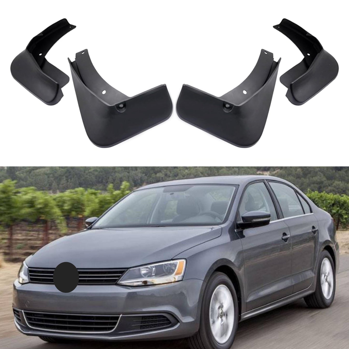 Bavette garde-boue pour Volkswagen Jetta 2011-2014, 4 pièces