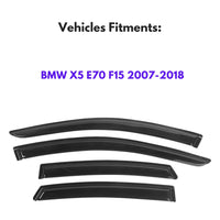 Pare-soleils pour BMW X5 E70 F15 2007-2018, 4 pièces