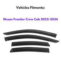 Pare-soleils pour Nissan Frontier Crew Cab 2022-2024, 4 pièces
