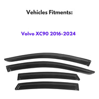 Window Visors for Volvo XC90 2016-2024, 4-Piece