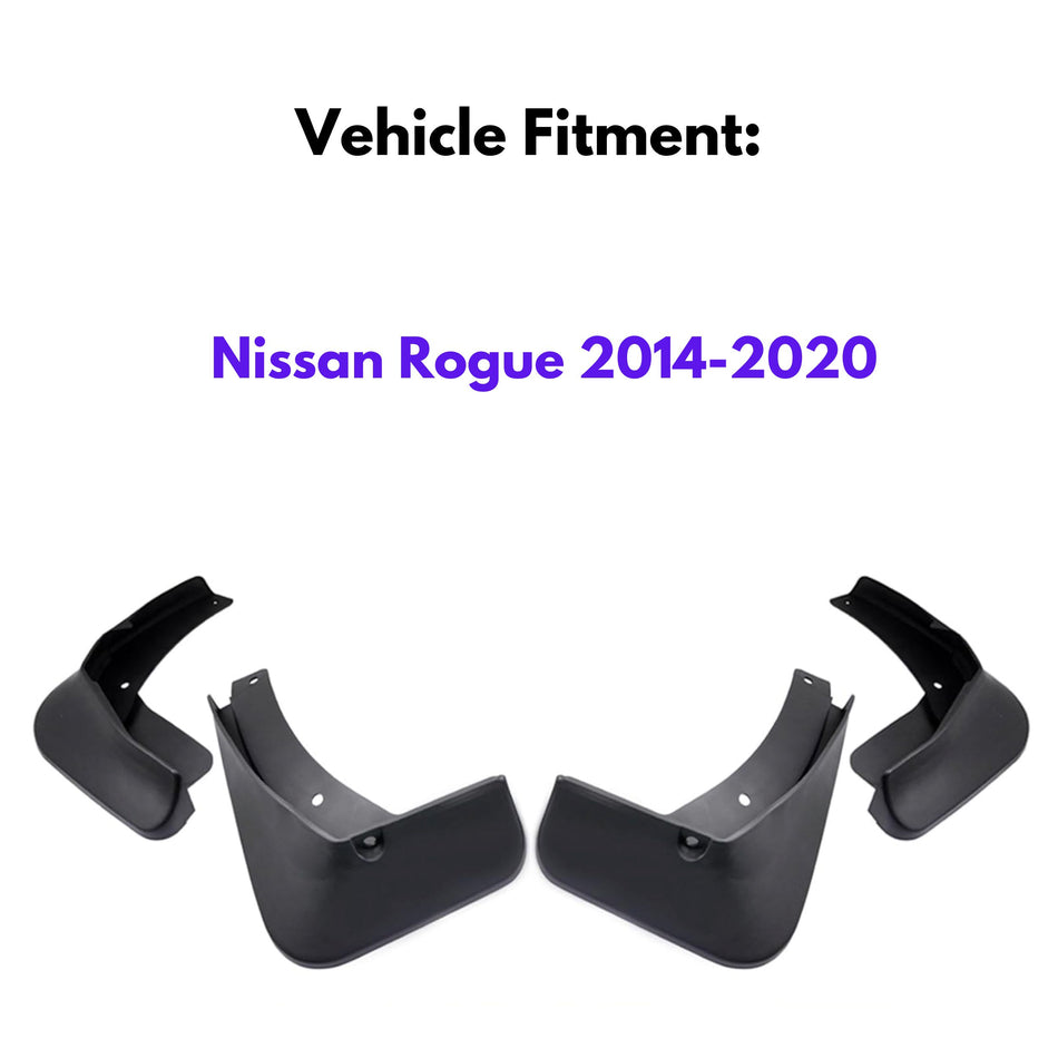 Mud Flap for Nissan Rogue 2014-2020, 4-Piece