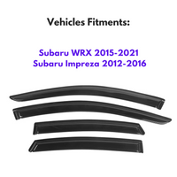 Pare-soleils pour Subaru WRX 2015-2021 et Subaru Impreza 2012-2016, 4 pièces
