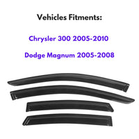 Pare-soleils pour Chrysler 300 2005-2010 et Dodge Magnum 2005-2008, 4 pièces