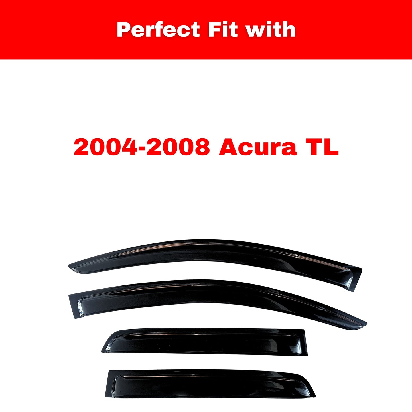 Pare-soleils pour Acura TL 2004-2008, 4 pièces